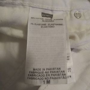 Levi's white jeans